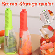 Multifunctional Stainless Steel Peeler With Container.