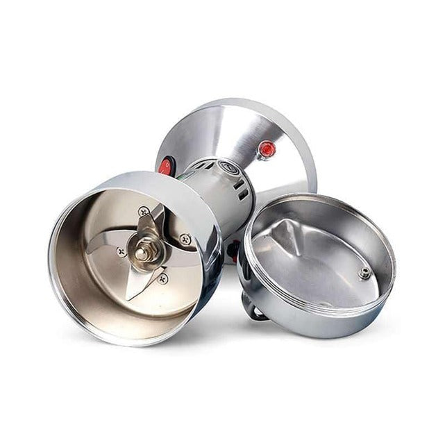 A Stainless Steel Powder Grinder.