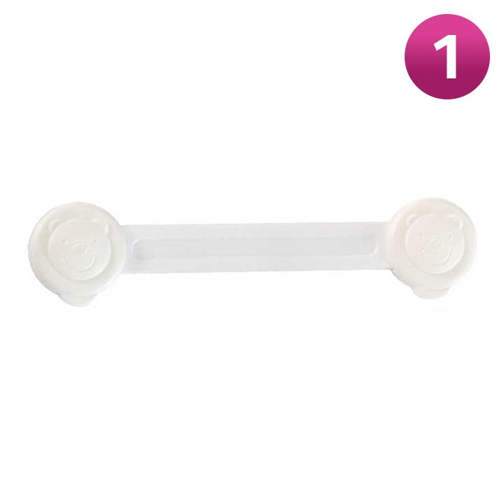Child Safety Lock Latch Clip in white color
