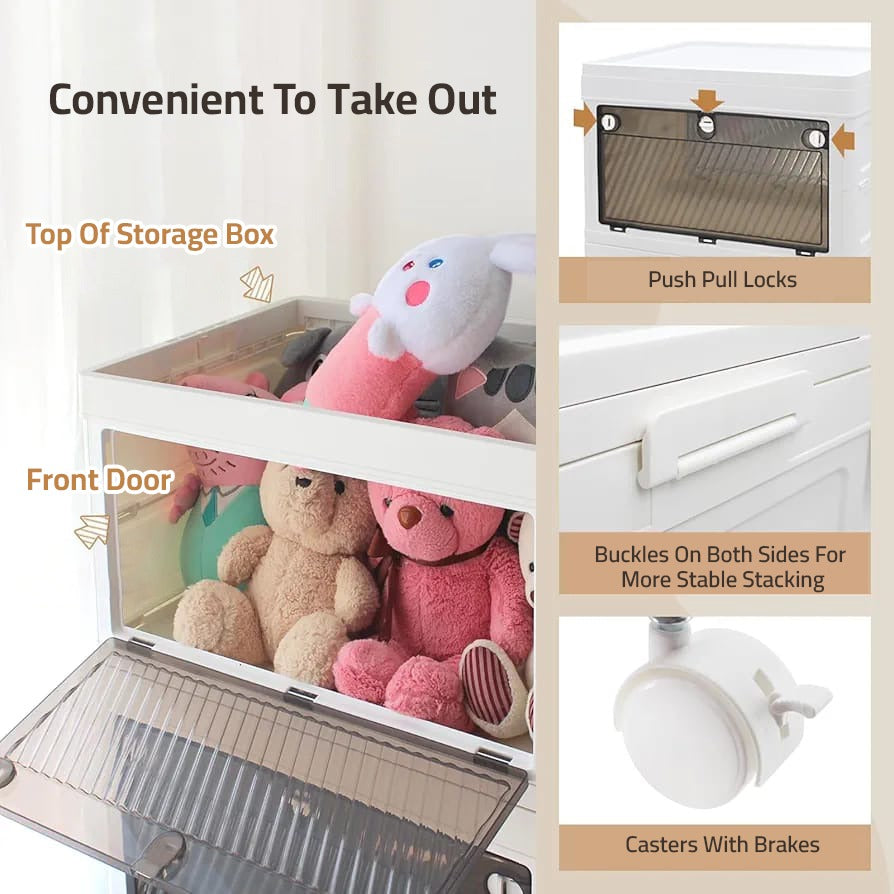 Storage Cabinet Rack with Toys Are Stored in it.