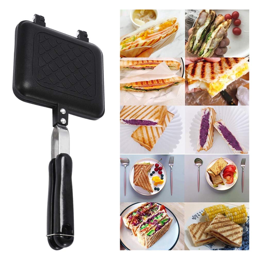 `Stovetop Sandwich Maker Grill Pan and Varieties of Food Items That Can be Made.