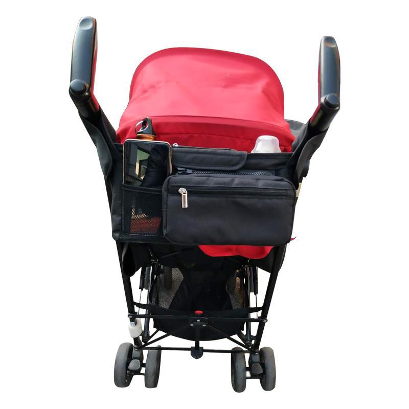 A stroller with Stroller Organizer Bag