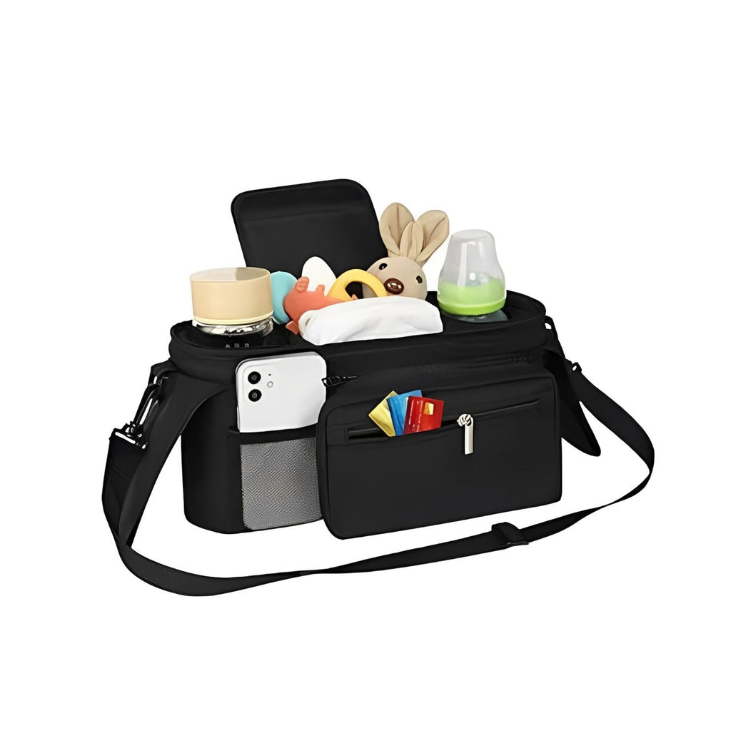 Stroller Organizer Bag, Stroller Storage Bag with Shoulder Strap Stroller Organizer Bag, Stroller Storage Bag with Shoulder Strap