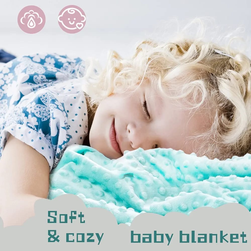 A Baby is Sleeping On the Super Soft Newborn Baby Swaddle Blanket