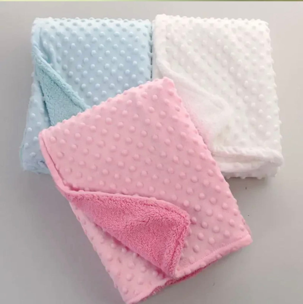 Super Soft Newborn Baby Swaddle Blanket, Polar Dot Baby Wrap Blanket