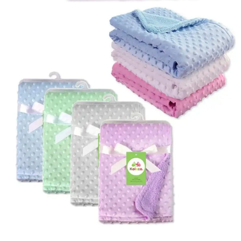 Super Soft Newborn Baby Swaddle Blanket, Polar Dot Baby Wrap Blanket