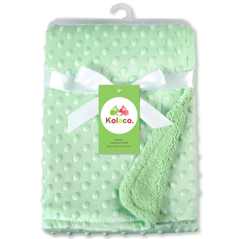 Super Soft Newborn Baby Swaddle Blanket, Polar Dot Baby Wrap Blanket