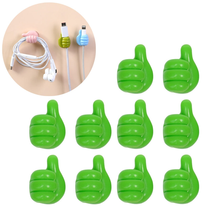 Multifunctional Mini Handy Organizer Hook, Silicone Thumb Hook Headphones Cable Manager