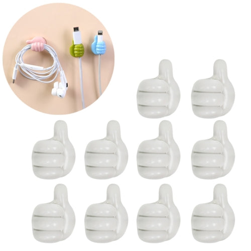 Multifunctional Mini Handy Organizer Hook, Silicone Thumb Hook Headphones Cable Manager (Pack Of 10) Multifunctional Mini Handy Organizer Hook, Silicone Thumb Hook Headphones Cable Manager (Pack Of 10)