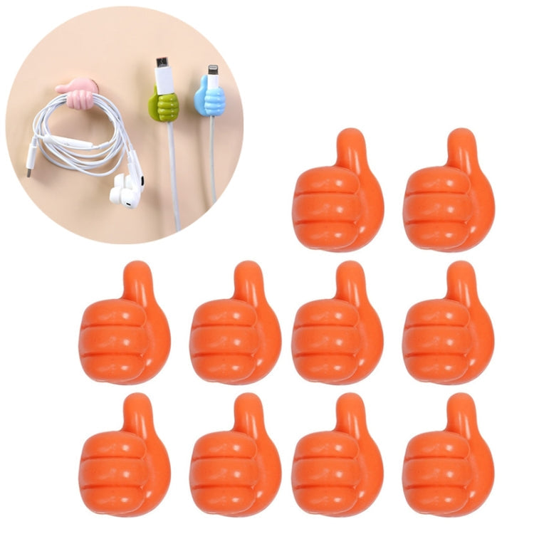 Multifunctional Mini Handy Organizer Hook, Silicone Thumb Hook Headphones Cable Manager (Pack Of 10)