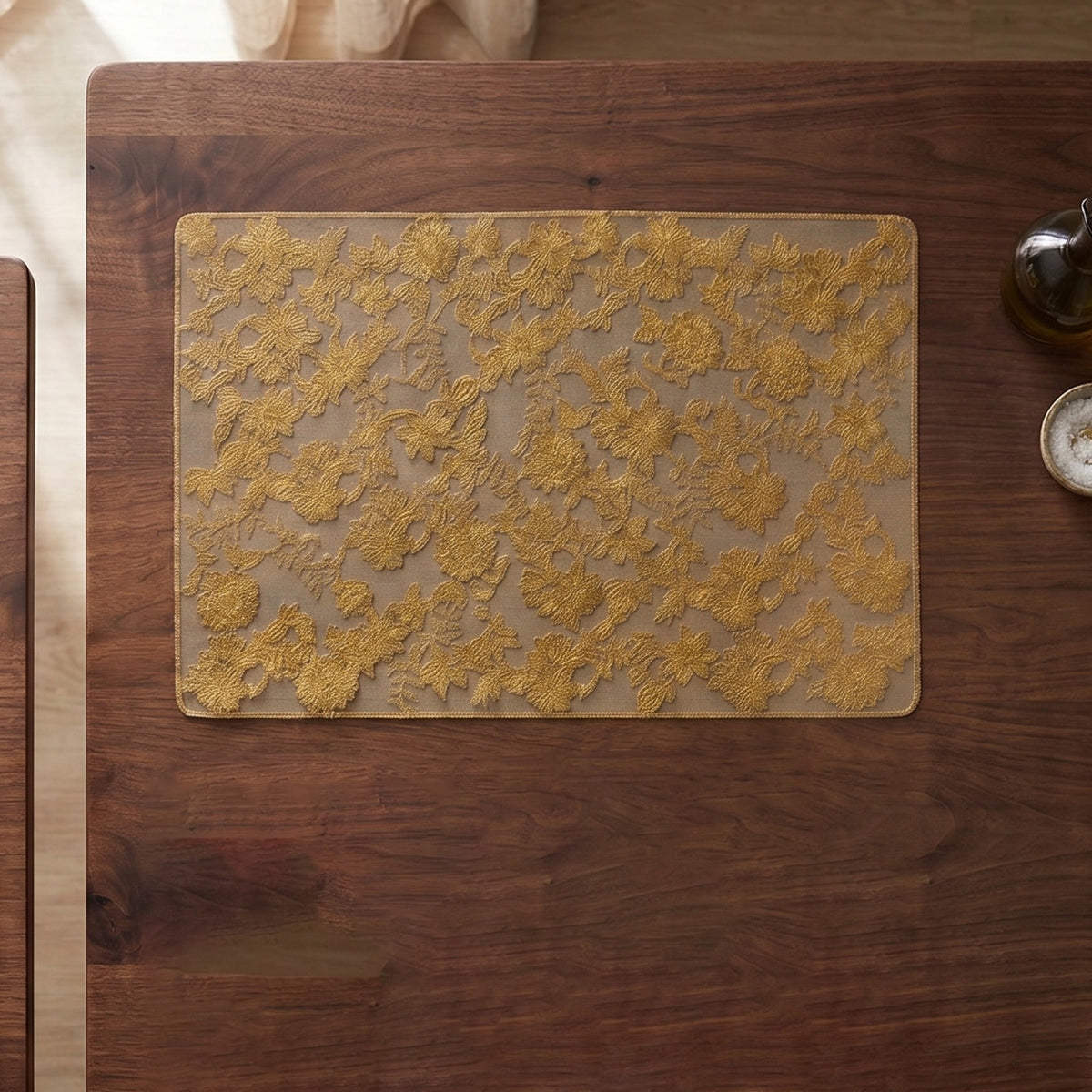 Table Placemat on a wooden table.