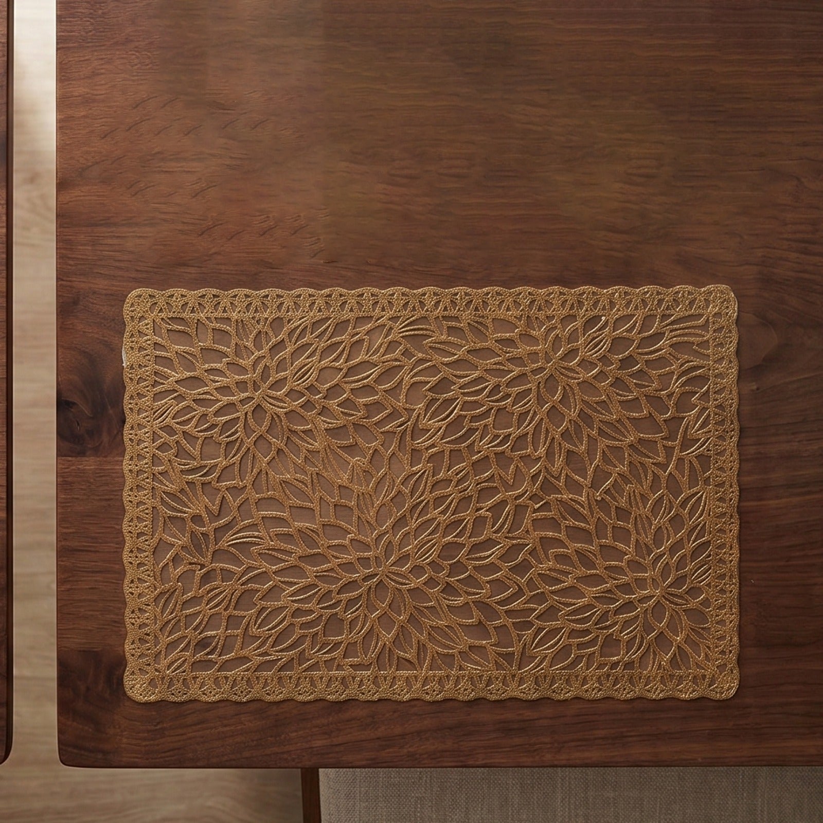Table Placemat on a Wooden Table.
