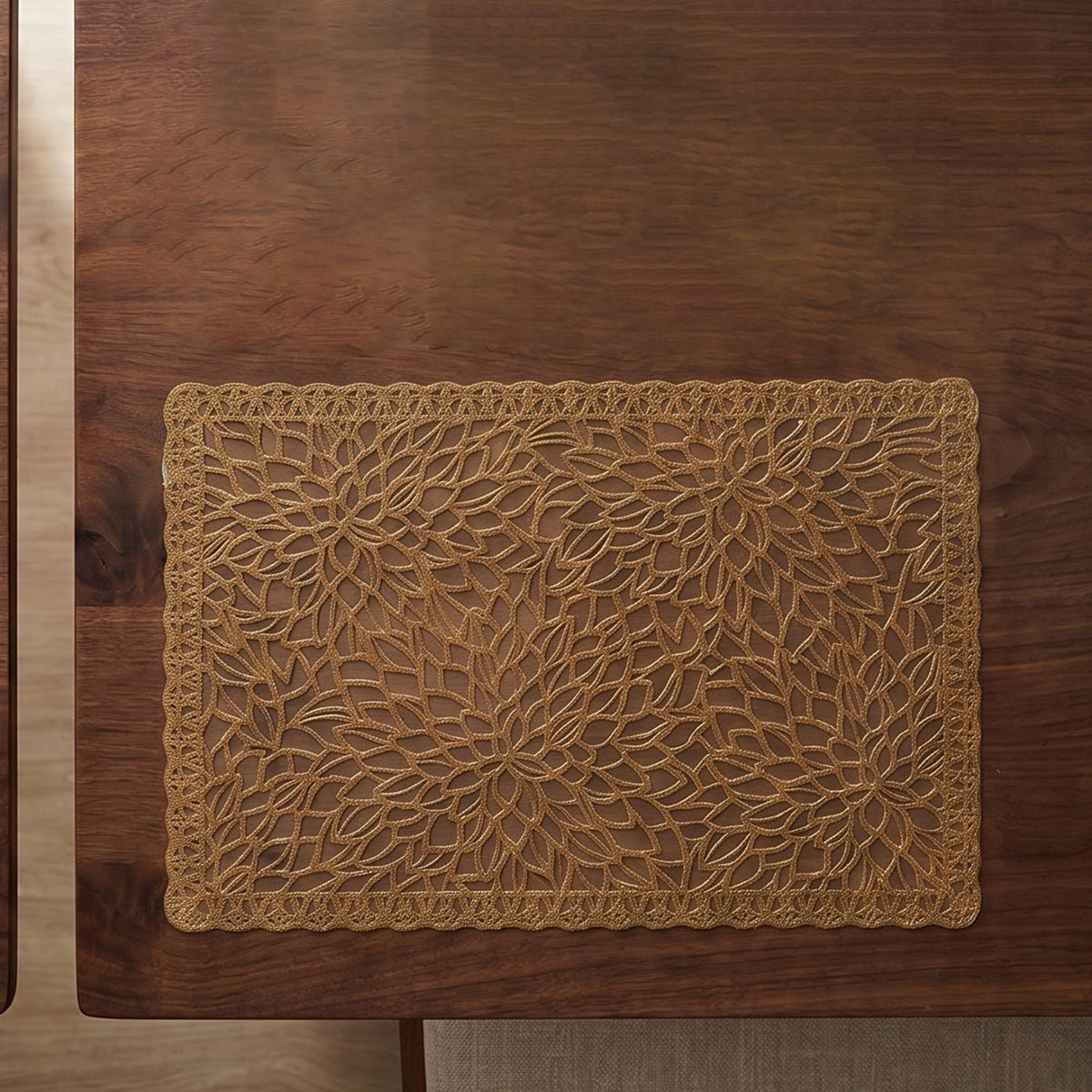 Table Placemat on a Wooden Table.