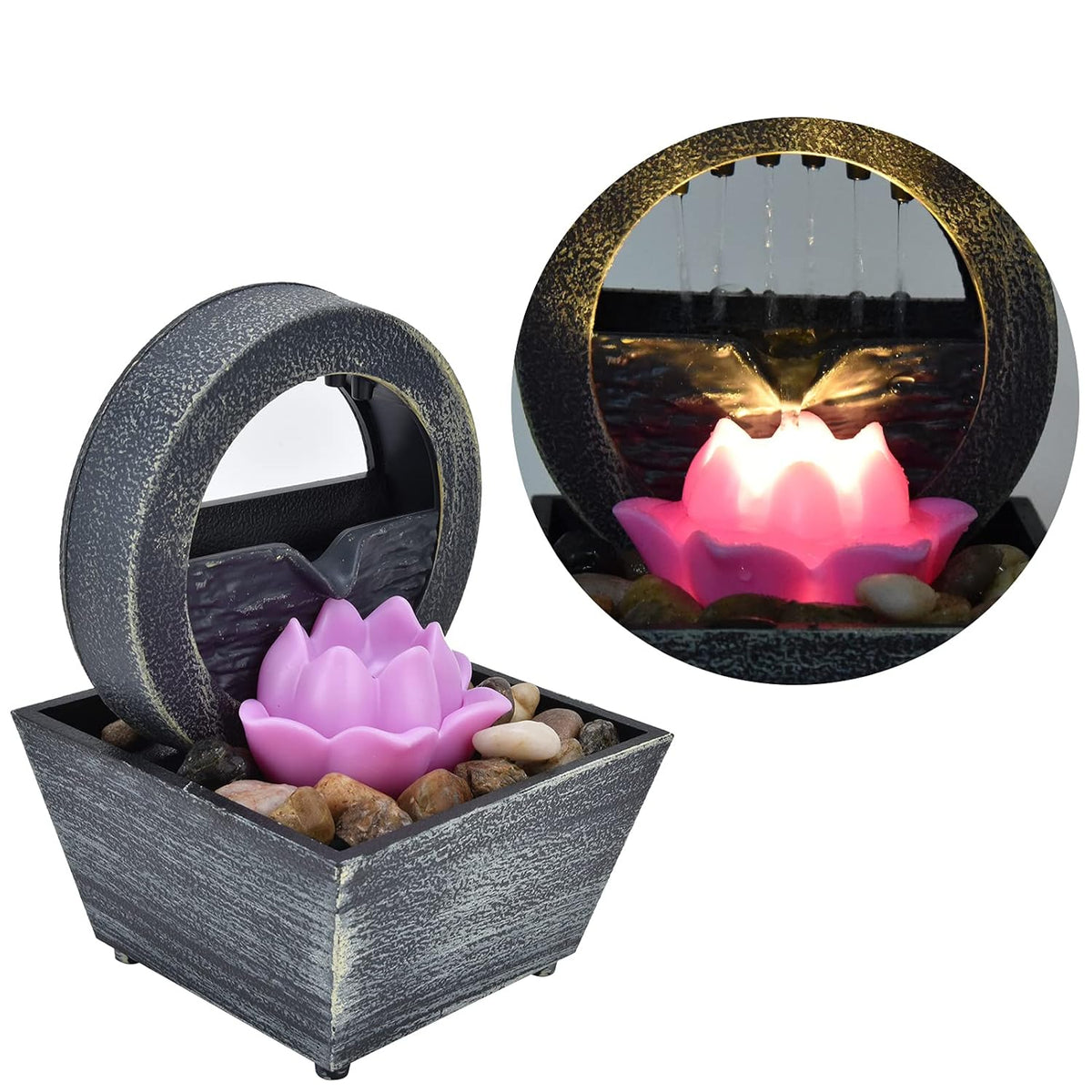 A Tabletop Water Fountain.