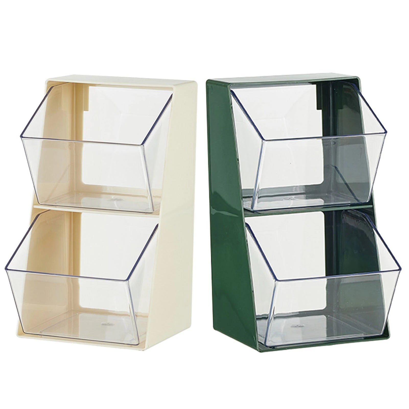 Multi-Layer Desktop Dustproof Storage Rack. Coffee & Tea Bag Organizer Box