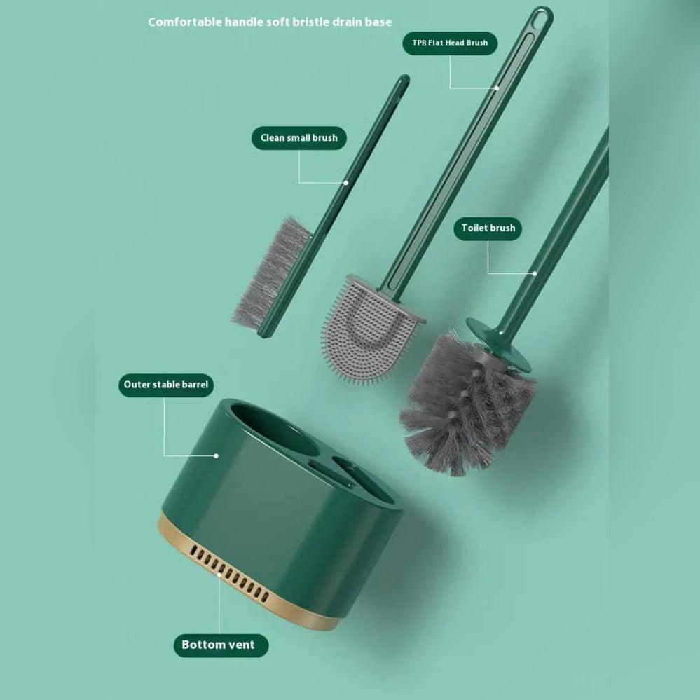 Parts Of Toilet Brush and Holder Set.