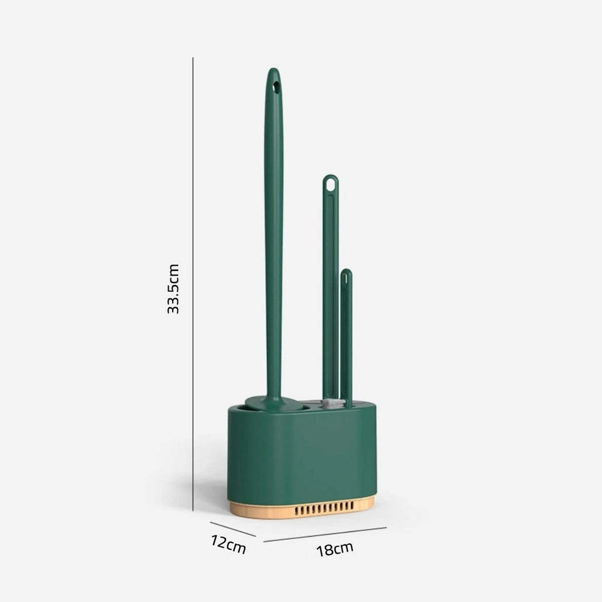 Size Of Toilet Brush and Holder Set.