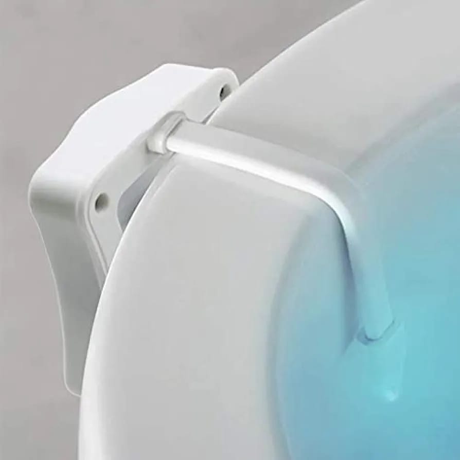 Hanging Toilet Night Lamp, Motion Activated LED Bathroom Night Light with 16 Colors Hanging Toilet Night Lamp, Motion Activated LED Bathroom Night Light with 16 Colors