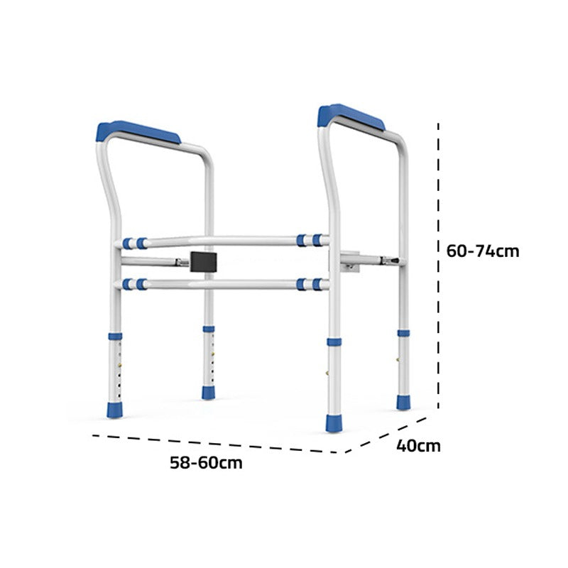 Toilet Safety Rail, Adjustable Support Handrail for Elderly, Handicap, Disabled Standing Aid Toilet Safety Rail, Adjustable Support Handrail for Elderly, Handicap, Disabled Standing Aid