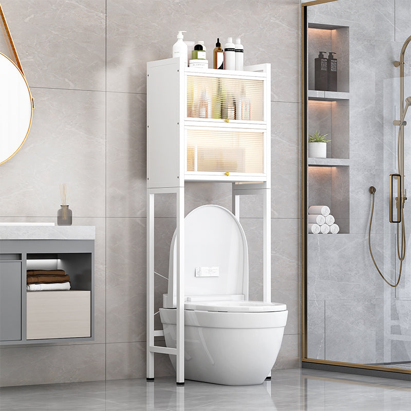 Toilet Storage Cabinet is Placed Above Toilet.