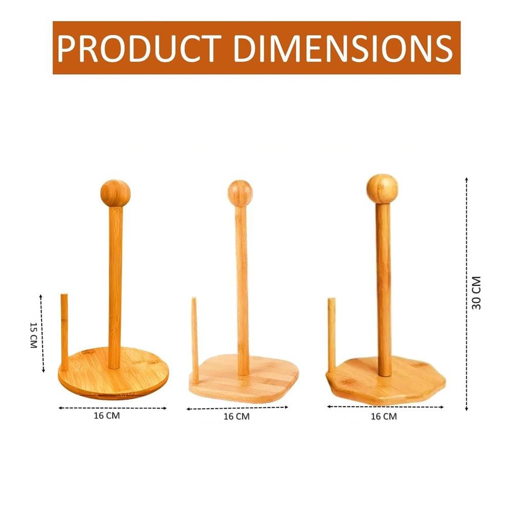Size of Bamboo Paper Towel Holder