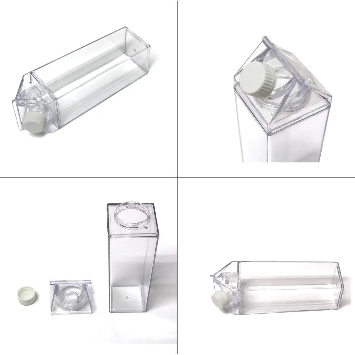 Steps in Fixing Transparent Plastic Juice Bottle