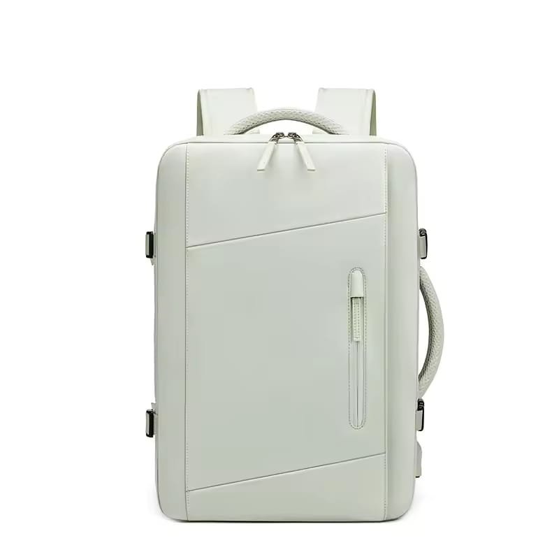 A Light Green Travel Backpack.