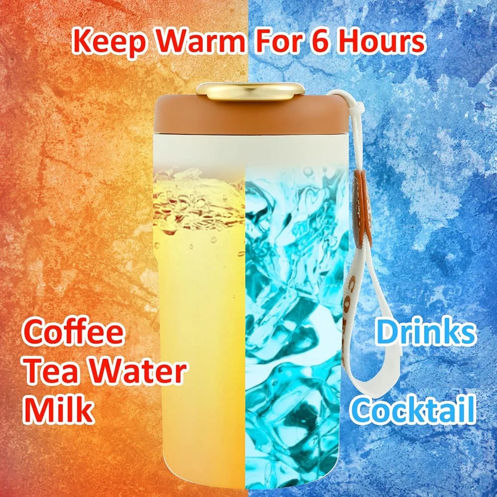 Travel Coffee Mug With Hot and Cold Drink Inside.