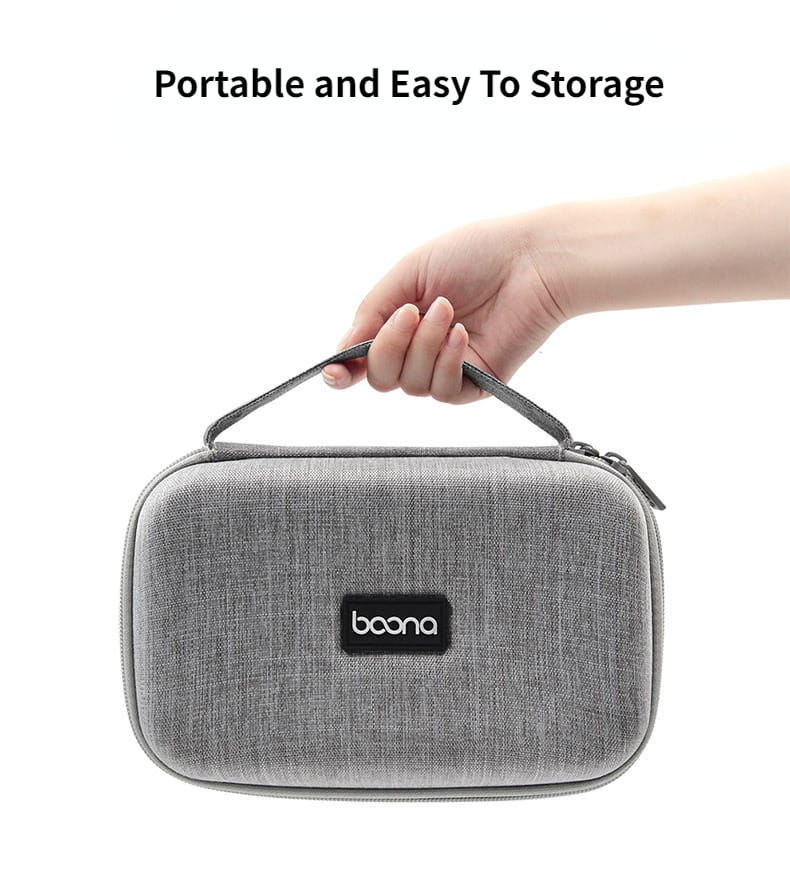 A Person is Holding Travel Electronic Gadget Storage Bag.