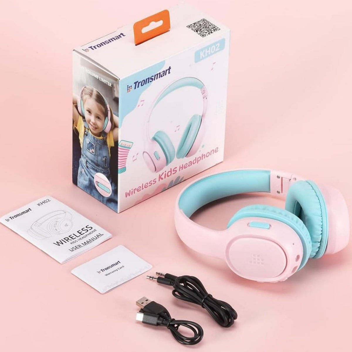 Package Of Tronsmart KH02 Wireless Kids Headphone.