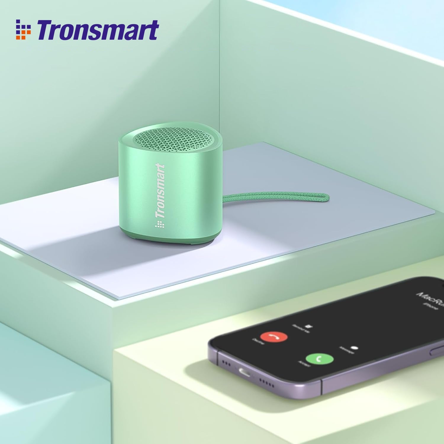 Tronsmart Nimo Mini Bluetooth Speaker is Connected to Mobile Phone.