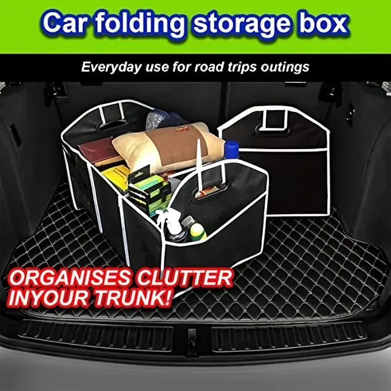 Car Multi-Pocket Trunk Organizer, Foldable Multi-Purpose Vehicle Storage Bag, Boot Organizer For Picnic, Trip Car Multi-Pocket Trunk Organizer, Foldable Multi-Purpose Vehicle Storage Bag, Boot Organizer For Picnic, Trip