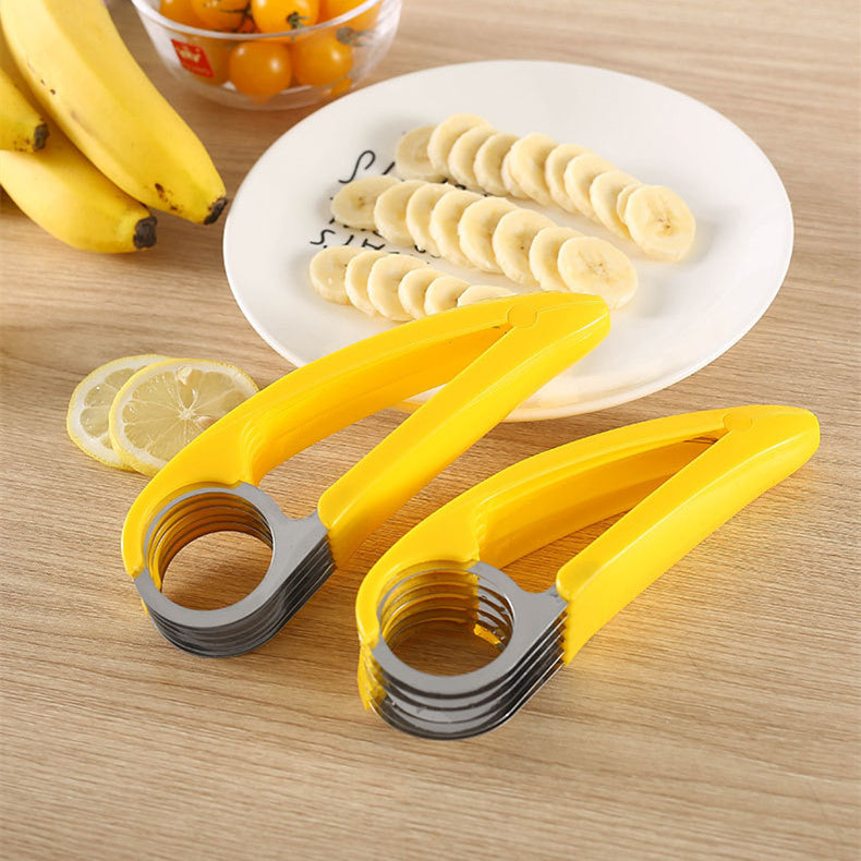 Two pieces of Stainless Steel Banana Cutter Slicer