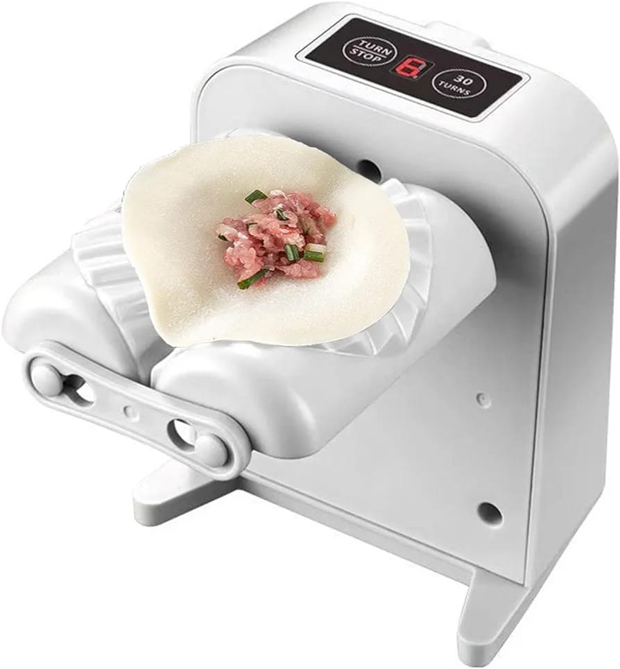Dumpling making with the help of USB Rechargeable Electric Dumpling Machine