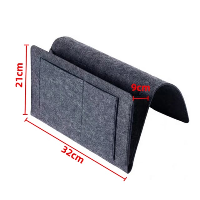 Felt Bedside Storage Bag - Sofa Bed Hanging Pocket Organizer for Remote, Books, Laptop Felt Bedside Storage Bag - Sofa Bed Hanging Pocket Organizer for Remote, Books, Laptop