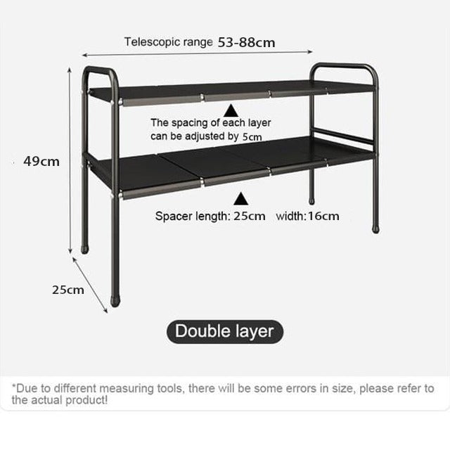 Size Of Under Sink Storage Rack.