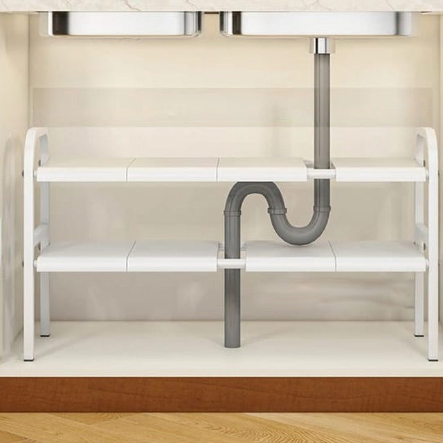 Under Sink Storage Rack is Placed Under Kitchen Sink