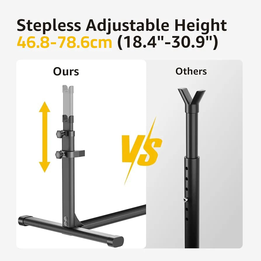 Height Adjustment of Upright Bicycle Stand.