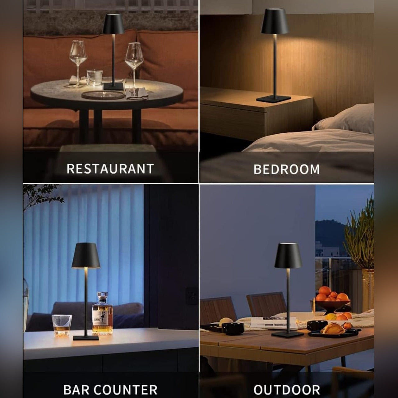 Usage of USB Cordless LED Table Lamp in Different Scenario.