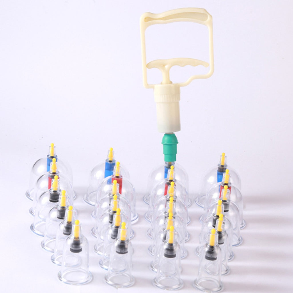 Vacuum Cupping Therapy Set, 24 Pcs Physiotherapy Body Massage Hijama Cup Set Vacuum Cupping Therapy Set, 24 Pcs Physiotherapy Body Massage Hijama Cup Set