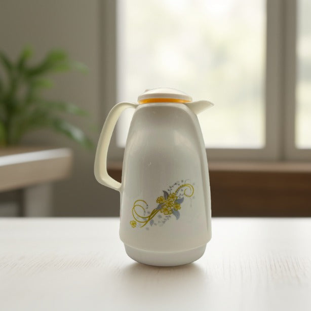 A White Vacuum Flask Jug.