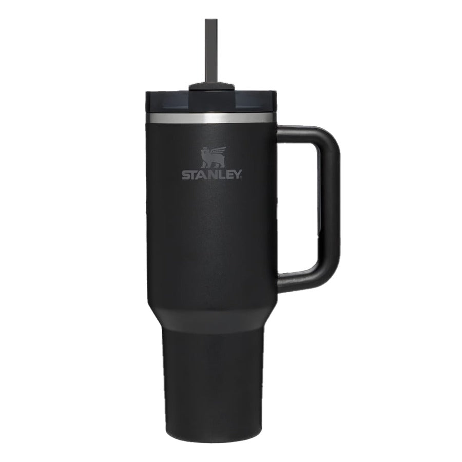 Vacuum Insulated Tumbler with Lid and Straw in black color