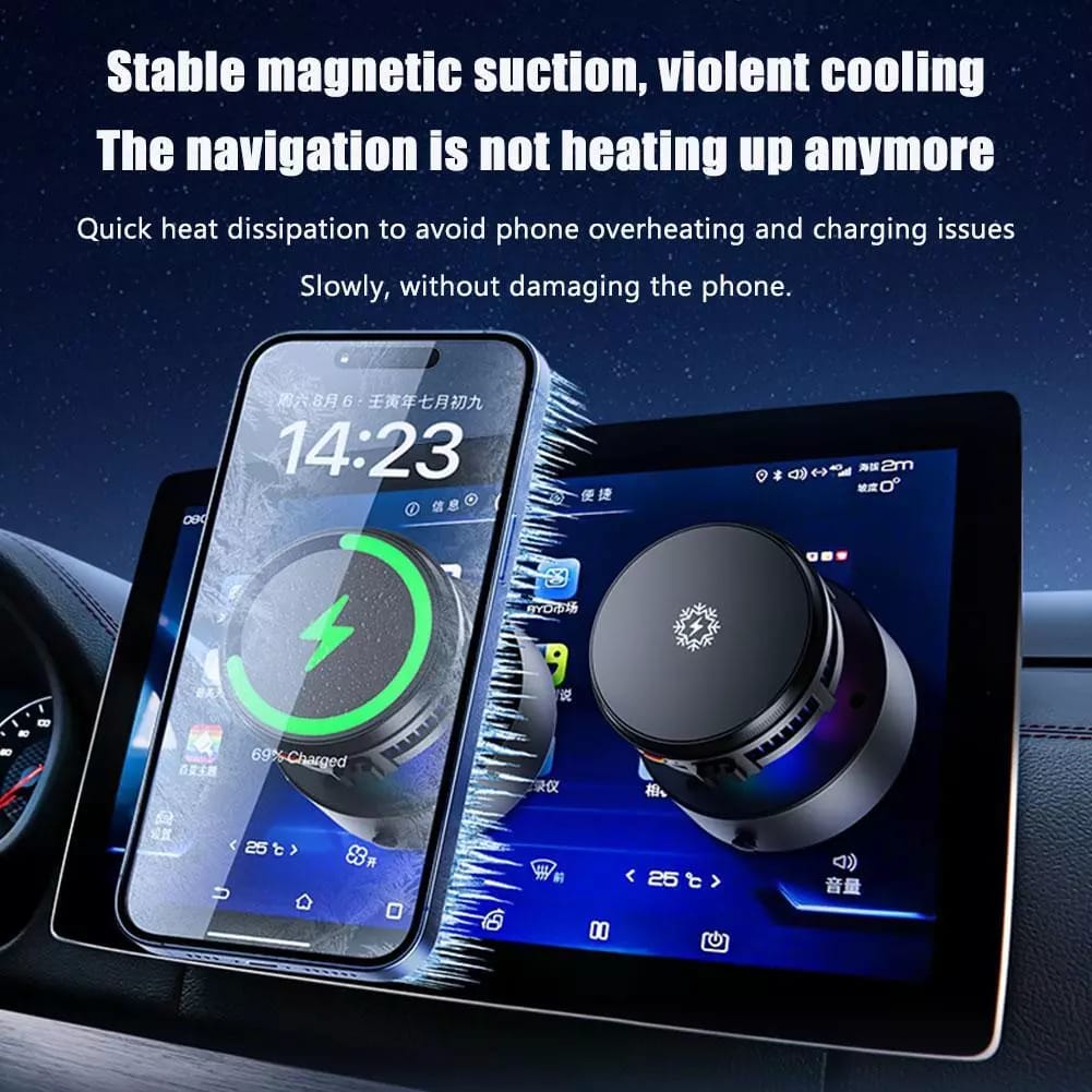 A Vacuum Suction Phone Holder is Used to Hold Mobile in a Car.