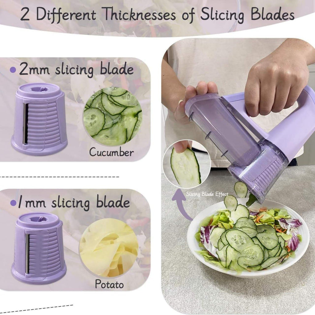 Multifunctional Electric Vegetable Cutter & Salad Maker, One-Touch Food Processor for Slicing, Shredding & Light Meals Multifunctional Electric Vegetable Cutter & Salad Maker, One-Touch Food Processor for Slicing, Shredding & Light Meals