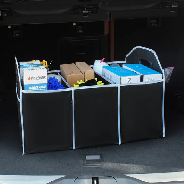 Car Multi-Pocket Trunk Organizer, Foldable Multi-Purpose Vehicle Storage Bag, Boot Organizer For Picnic, Trip Car Multi-Pocket Trunk Organizer, Foldable Multi-Purpose Vehicle Storage Bag, Boot Organizer For Picnic, Trip