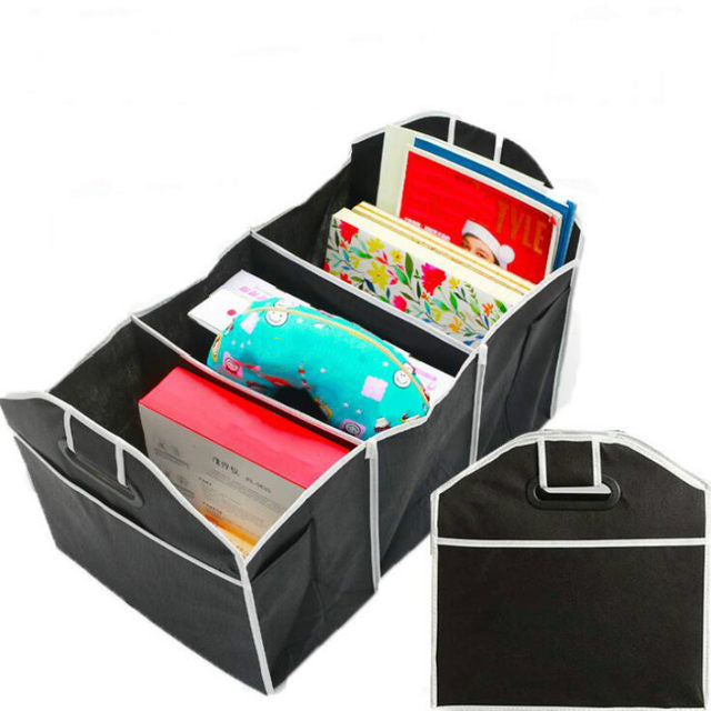Car Multi-Pocket Trunk Organizer, Foldable Multi-Purpose Vehicle Storage Bag, Boot Organizer For Picnic, Trip Car Multi-Pocket Trunk Organizer, Foldable Multi-Purpose Vehicle Storage Bag, Boot Organizer For Picnic, Trip