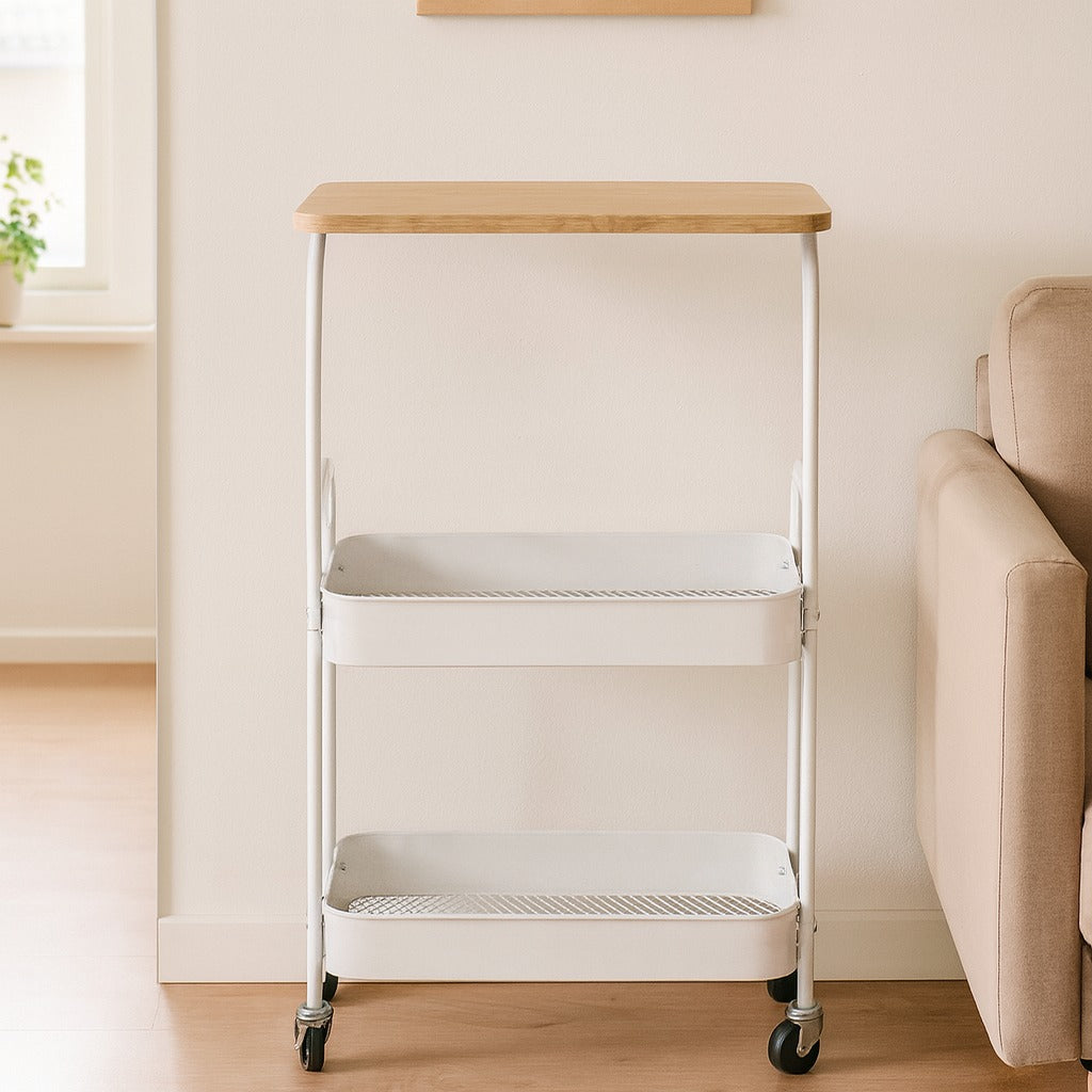 A Vintage Mobile Multi-Function Side Table.