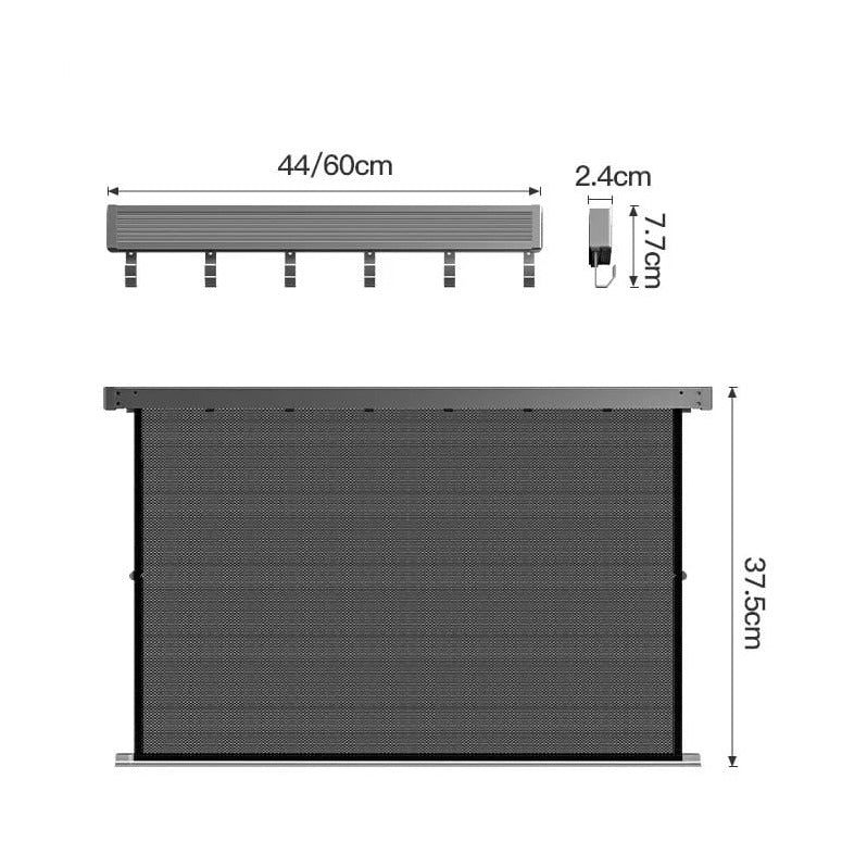 Wall-Mounted Foldable Drying Rack, Telescopic Cloth Drying Mesh Shelf,