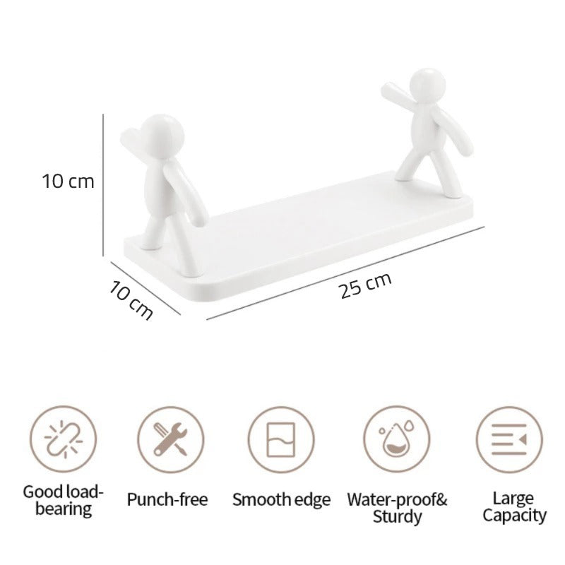 Wall Mount Punch-Free Storage Rack - size