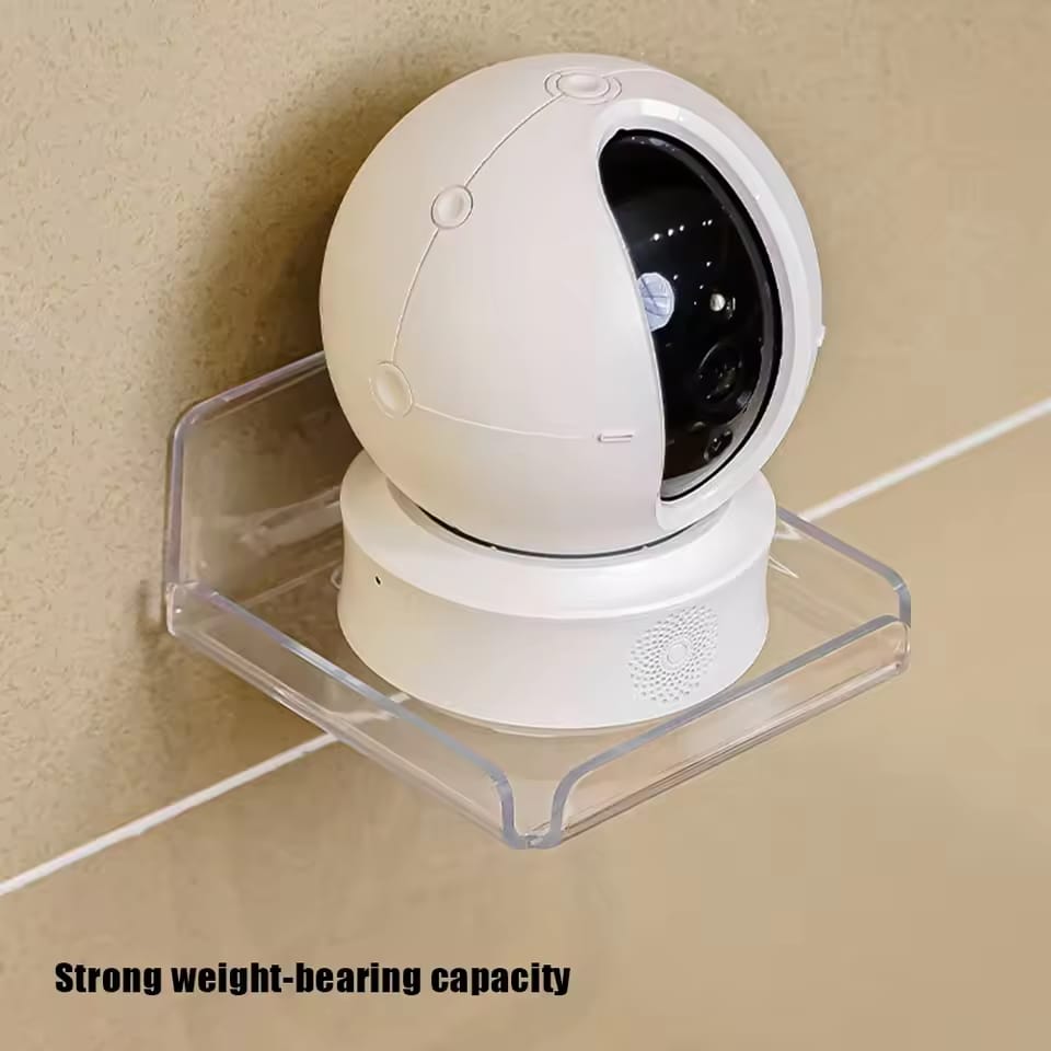 Wall Mounted Mini Storage Rack with CCTV on it.